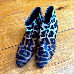 Giuseppe Zanotti lux calf hair animal print booties